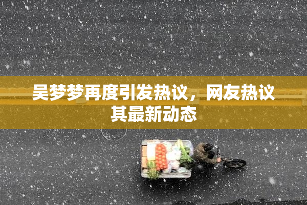 吴梦梦再度引发热议，网友热议其最新动态