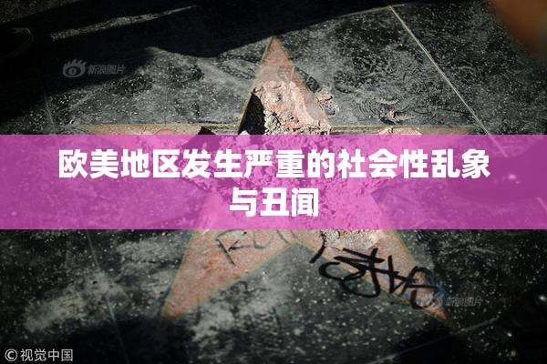 欧美地区发生严重的社会性乱象与丑闻