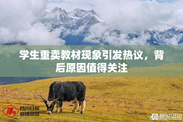 学生重卖教材现象引发热议，背后原因值得关注
