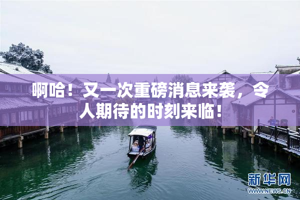 啊哈！又一次重磅消息来袭，令人期待的时刻来临！