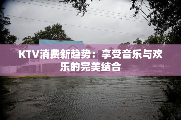 KTV消费新趋势：享受音乐与欢乐的完美结合