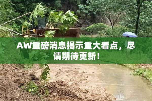 AW重磅消息揭示重大看点，尽请期待更新！