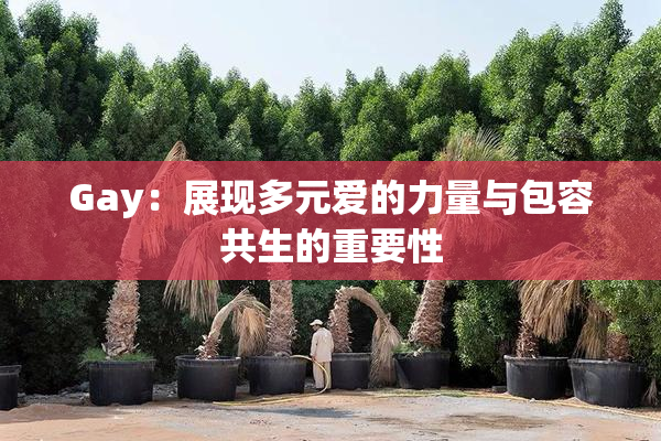 Gay：展现多元爱的力量与包容共生的重要性