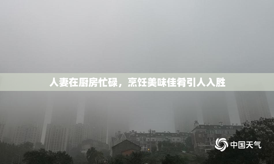 人妻在厨房忙碌，烹饪美味佳肴引人入胜