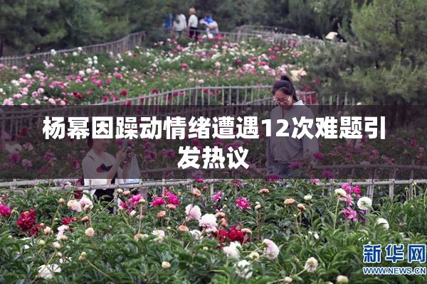 杨幂因躁动情绪遭遇12次难题引发热议