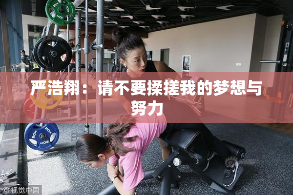 严浩翔：请不要揉搓我的梦想与努力