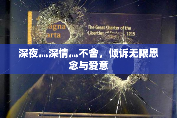 深夜灬深情灬不舍，倾诉无限思念与爱意