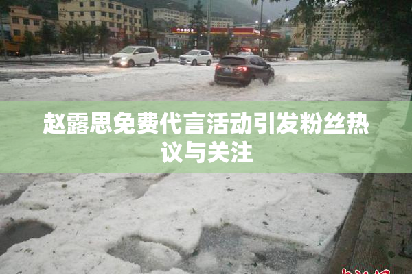 赵露思免费代言活动引发粉丝热议与关注