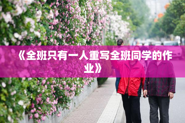 《全班只有一人重写全班同学的作业》