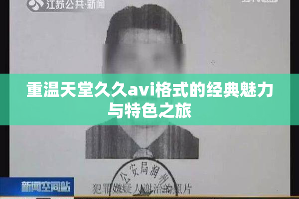 重温天堂久久avi格式的经典魅力与特色之旅