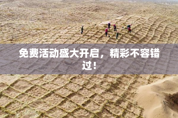 免费活动盛大开启，精彩不容错过！