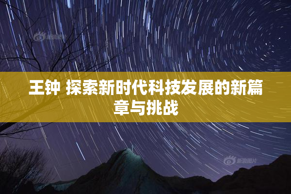 王钟 探索新时代科技发展的新篇章与挑战