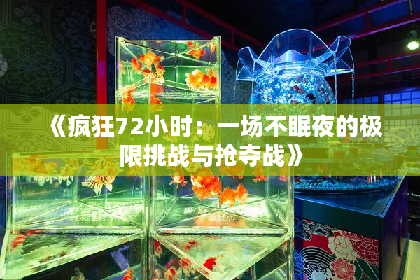 《疯狂72小时：一场不眠夜的极限挑战与抢夺战》