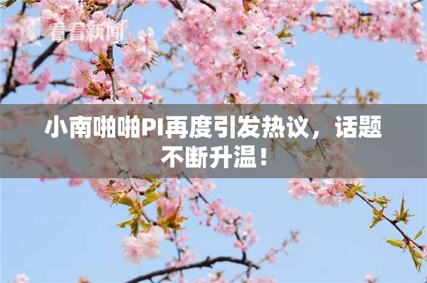小南啪啪PI再度引发热议，话题不断升温！