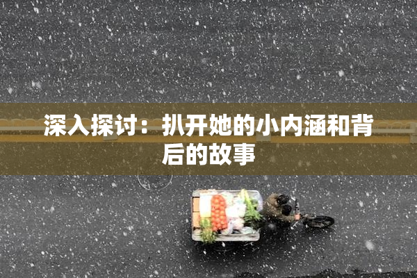 深入探讨：扒开她的小内涵和背后的故事
