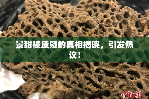 景甜被质疑的真相揭晓，引发热议！