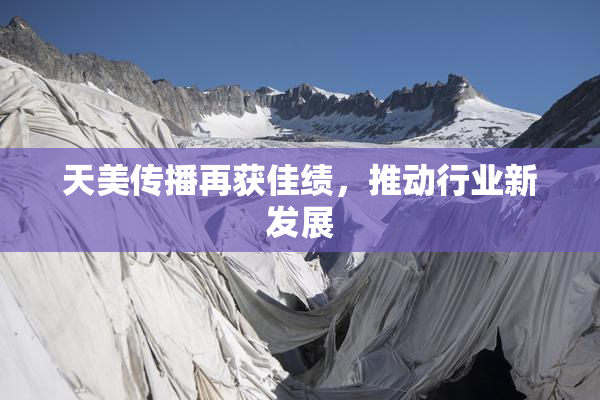 天美传播再获佳绩，推动行业新发展