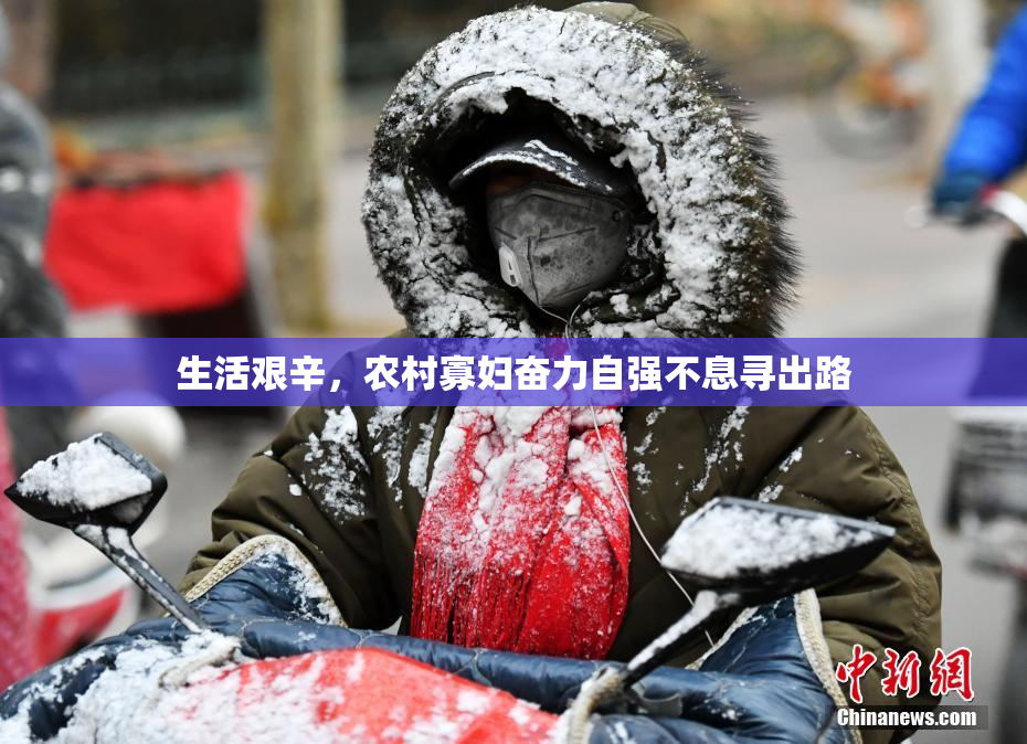 生活艰辛，农村寡妇奋力自强不息寻出路