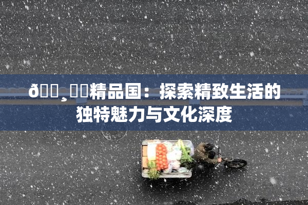 🌸‌✿精品国：探索精致生活的独特魅力与文化深度