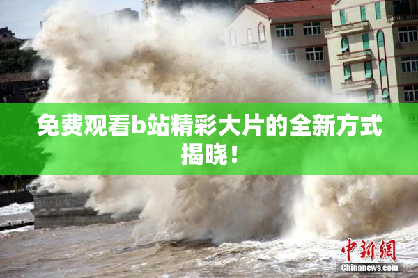 免费观看b站精彩大片的全新方式揭晓！