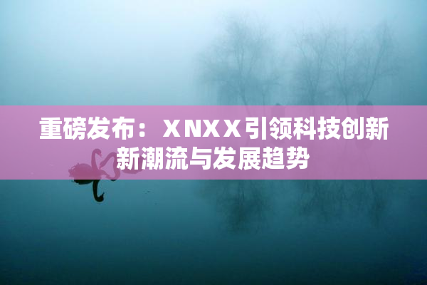 重磅发布：ⅩNXⅩ引领科技创新新潮流与发展趋势