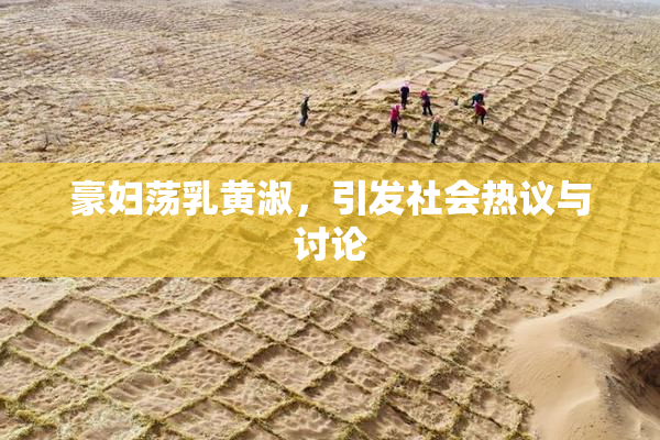 豪妇荡乳黄淑，引发社会热议与讨论