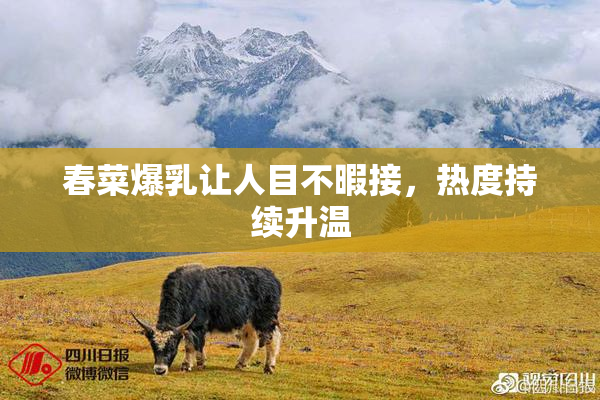 春菜爆乳让人目不暇接，热度持续升温