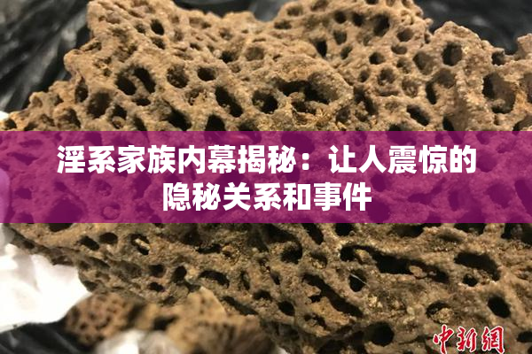 淫系家族内幕揭秘：让人震惊的隐秘关系和事件