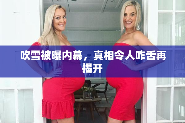 吹雪被曝内幕，真相令人咋舌再揭开
