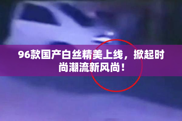 96款国产白丝精美上线，掀起时尚潮流新风尚！