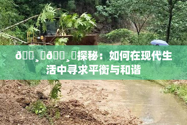 🌸‌🌸‌探秘：如何在现代生活中寻求平衡与和谐