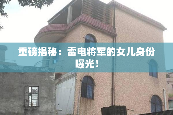 重磅揭秘：雷电将军的女儿身份曝光！