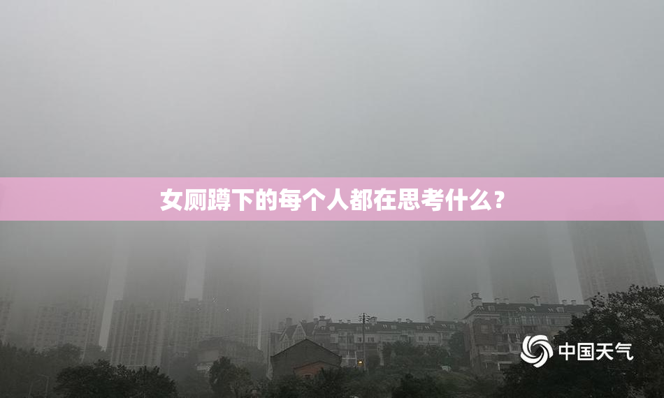 女厕蹲下的每个人都在思考什么？