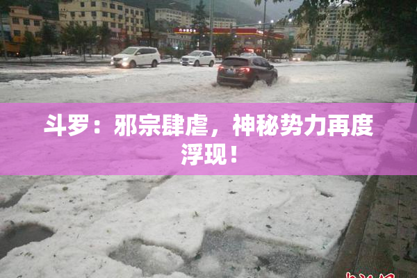 斗罗：邪宗肆虐，神秘势力再度浮现！