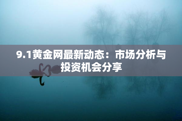 9.1黄金网最新动态：市场分析与投资机会分享
