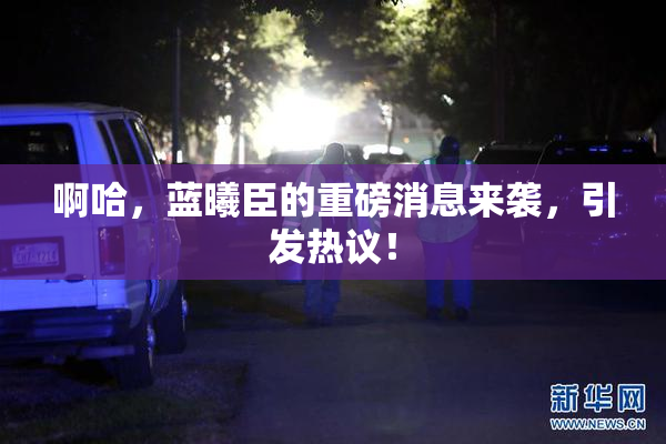 啊哈，蓝曦臣的重磅消息来袭，引发热议！