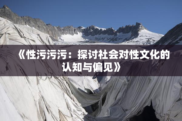 《性污污污：探讨社会对性文化的认知与偏见》