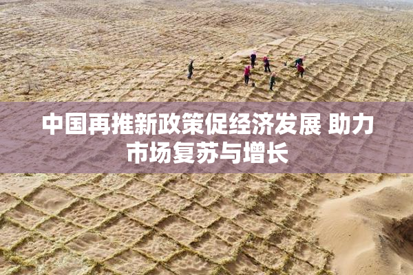 中国再推新政策促经济发展 助力市场复苏与增长