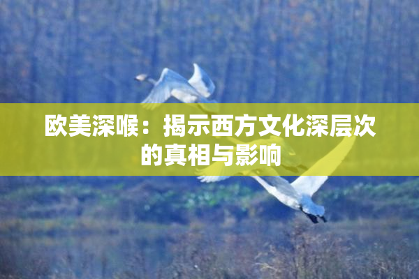 欧美深喉：揭示西方文化深层次的真相与影响