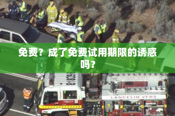 免费？成了免费试用期限的诱惑吗？