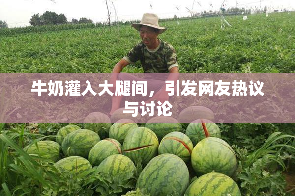牛奶灌入大腿间，引发网友热议与讨论