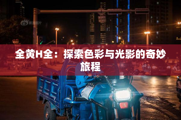 全黄H全：探索色彩与光影的奇妙旅程