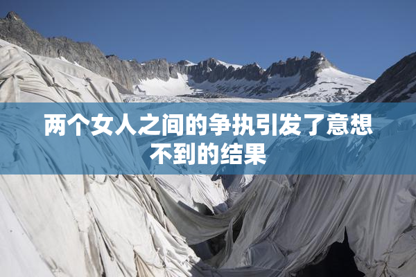两个女人之间的争执引发了意想不到的结果