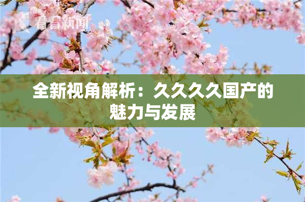 全新视角解析：久久久久国产的魅力与发展