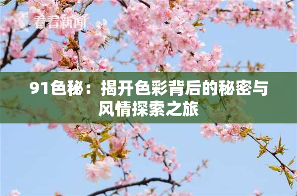 91色秘：揭开色彩背后的秘密与风情探索之旅