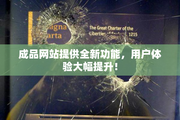 成品网站提供全新功能，用户体验大幅提升！