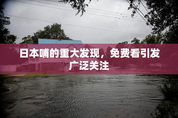 日本哺的重大发现，免费看引发广泛关注