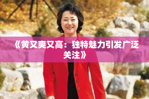 《黄又爽又高：独特魅力引发广泛关注》