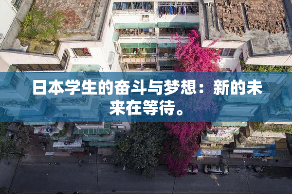 日本学生的奋斗与梦想：新的未来在等待。
