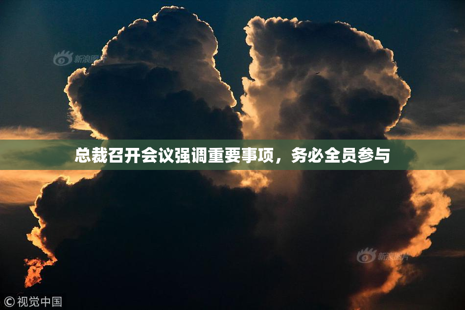 总裁召开会议强调重要事项，务必全员参与